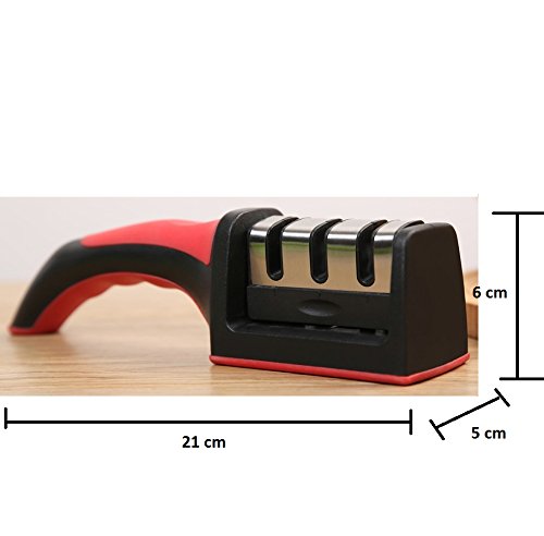 KNIFE SHARPENER PROFESSIONAL SYSTEM HEAVY DUTY DIAMOND CERAMIC TUNGSTEN 3 stp