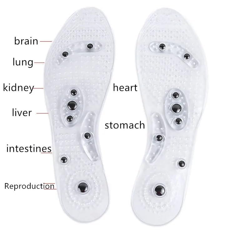 1pair of Transparent and comfortable magnetic therapy insole for men and women