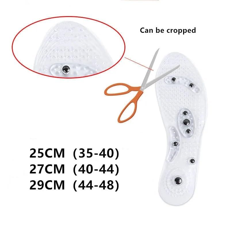 1pair of Transparent and comfortable magnetic therapy insole for men and women