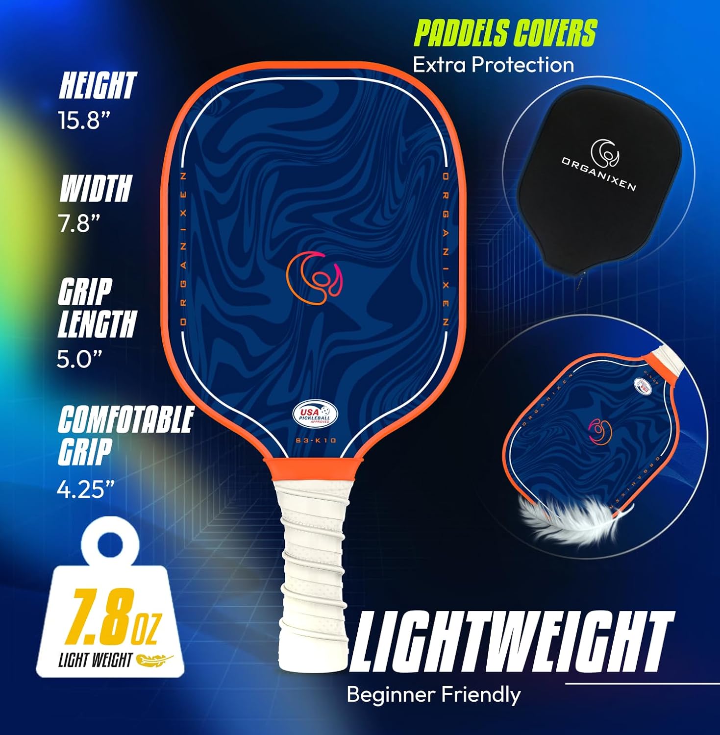 Pickleball Paddles Set of 2, USAPA Approved Pickleball Set , Free Shipping