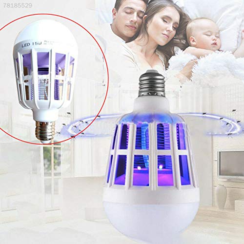 15W E26/27 Light Zapper LED Lightbulb Bug Mosquito Fly Insect Killer Bulb Lamp