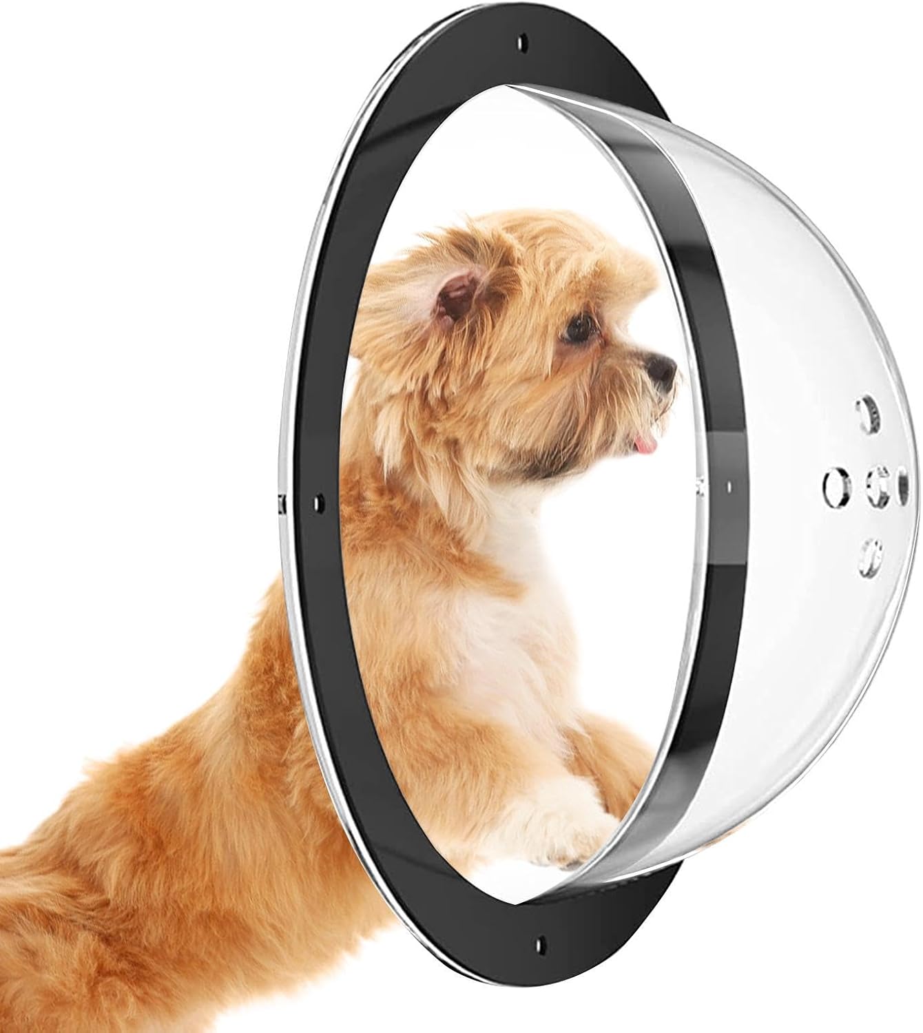 Pet Peek Fence Bubble Window For Dog Cat Acrylic Dome Fence Window Clear Acrylic