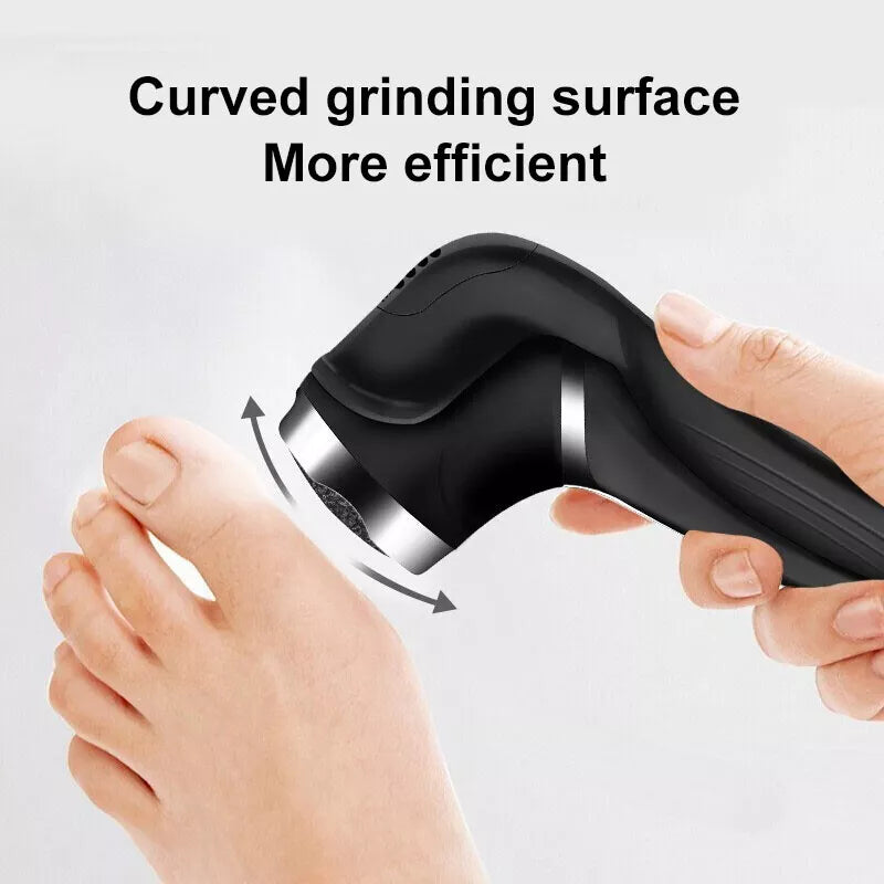 Rechargeable Waterproof Foot Polisher with LCD Display for Foot Care Exfoliate