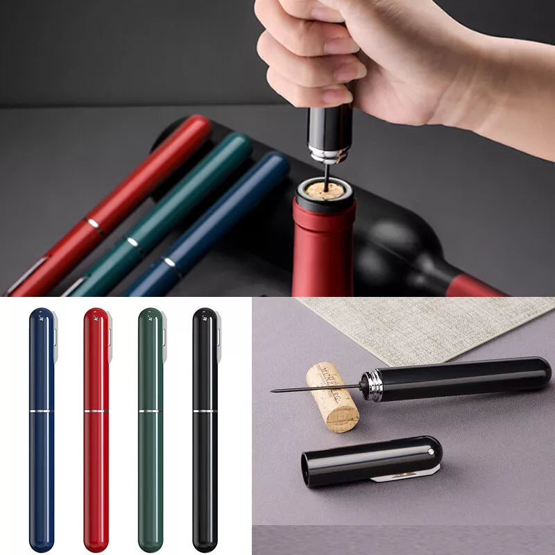 Air Pressure Pump Wine Bottle Opener Portable Pin Stainless Steel Cork Remover