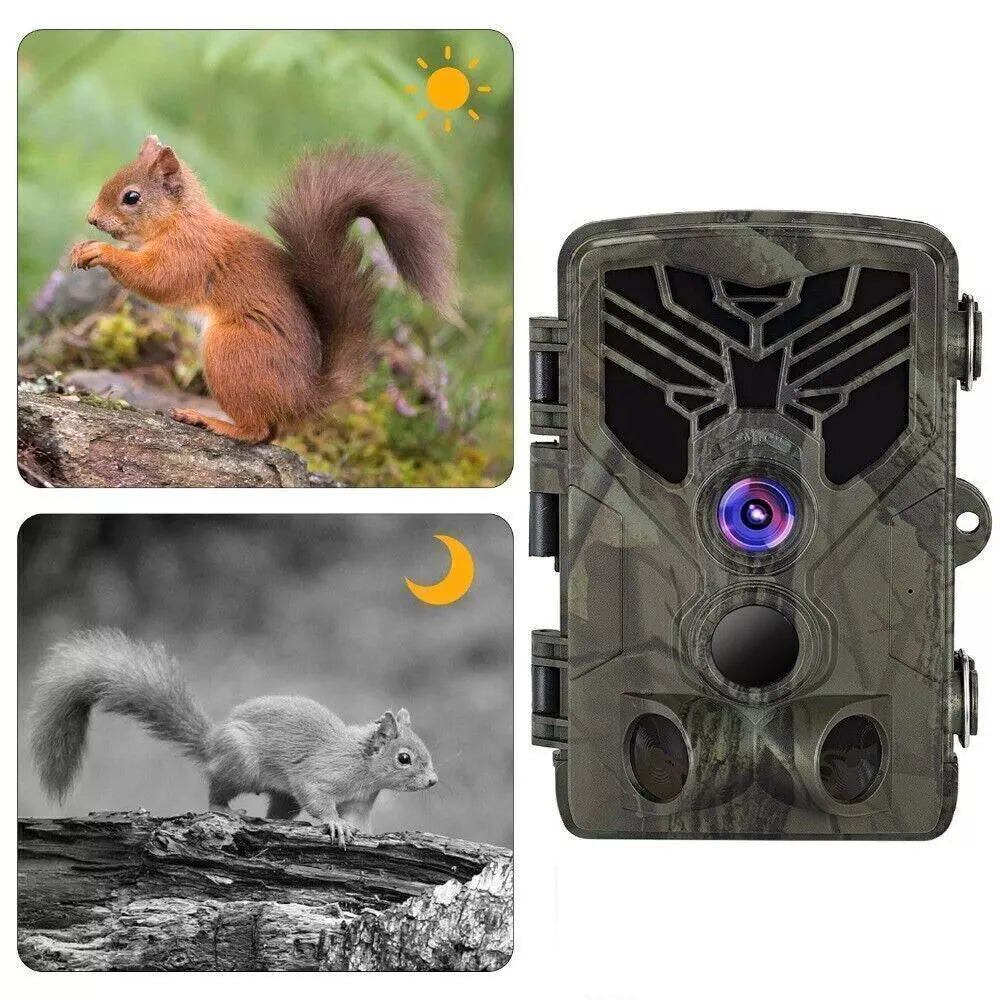 SUNTEK WiFi Bluetooth Trail Camera 30MP 4K Hunting Game Cam No Glow Night Vision