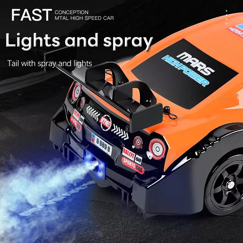 Slidey Boys Vapor Slide Drift Rc Car,2.4G High Speed Drift Car with Tail Spray