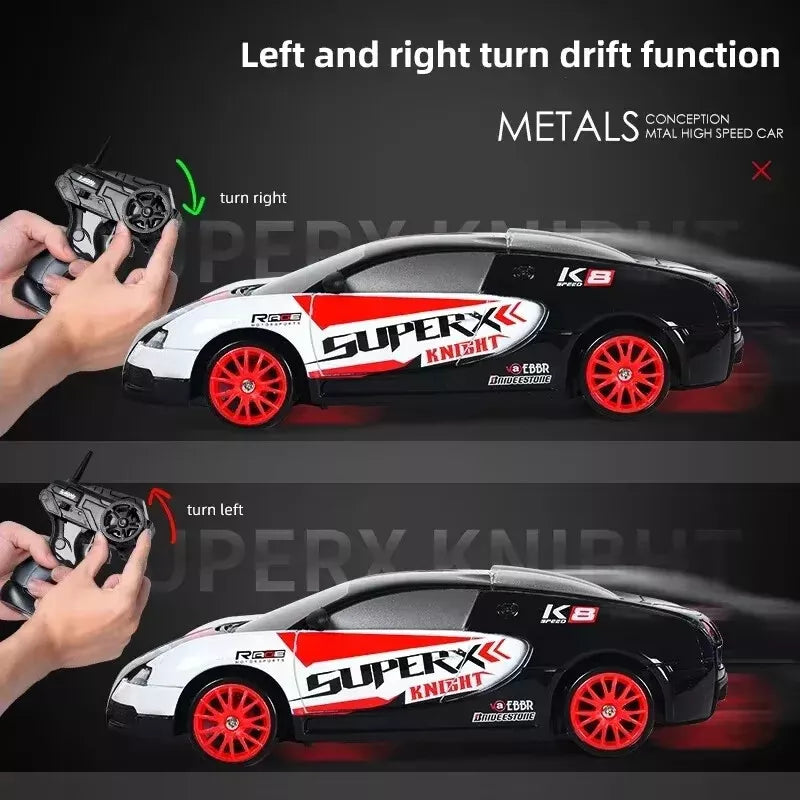 Slidey Boys Vapor Slide Drift Rc Car,2.4G High Speed Drift Car with Tail Spray