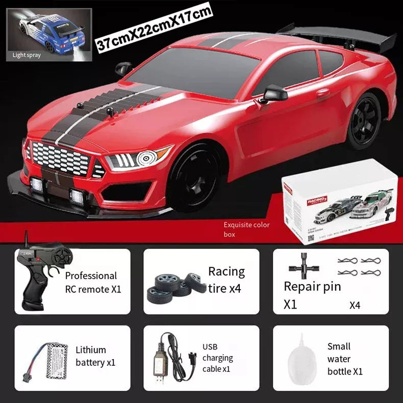 Slidey Boys Vapor Slide Drift Rc Car,2.4G High Speed Drift Car with Tail Spray