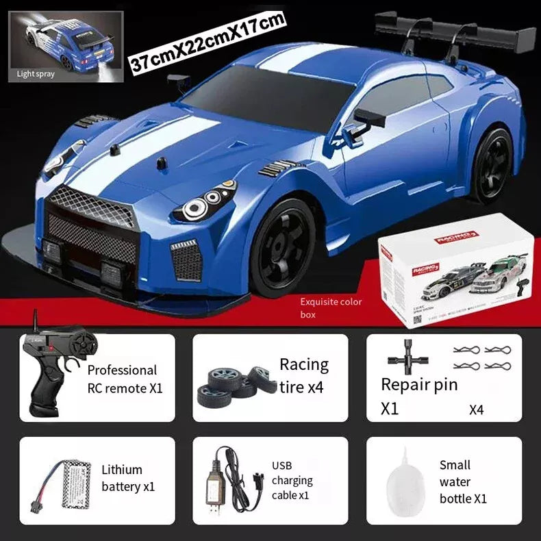 Slidey Boys Vapor Slide Drift Rc Car,2.4G High Speed Drift Car with Tail Spray