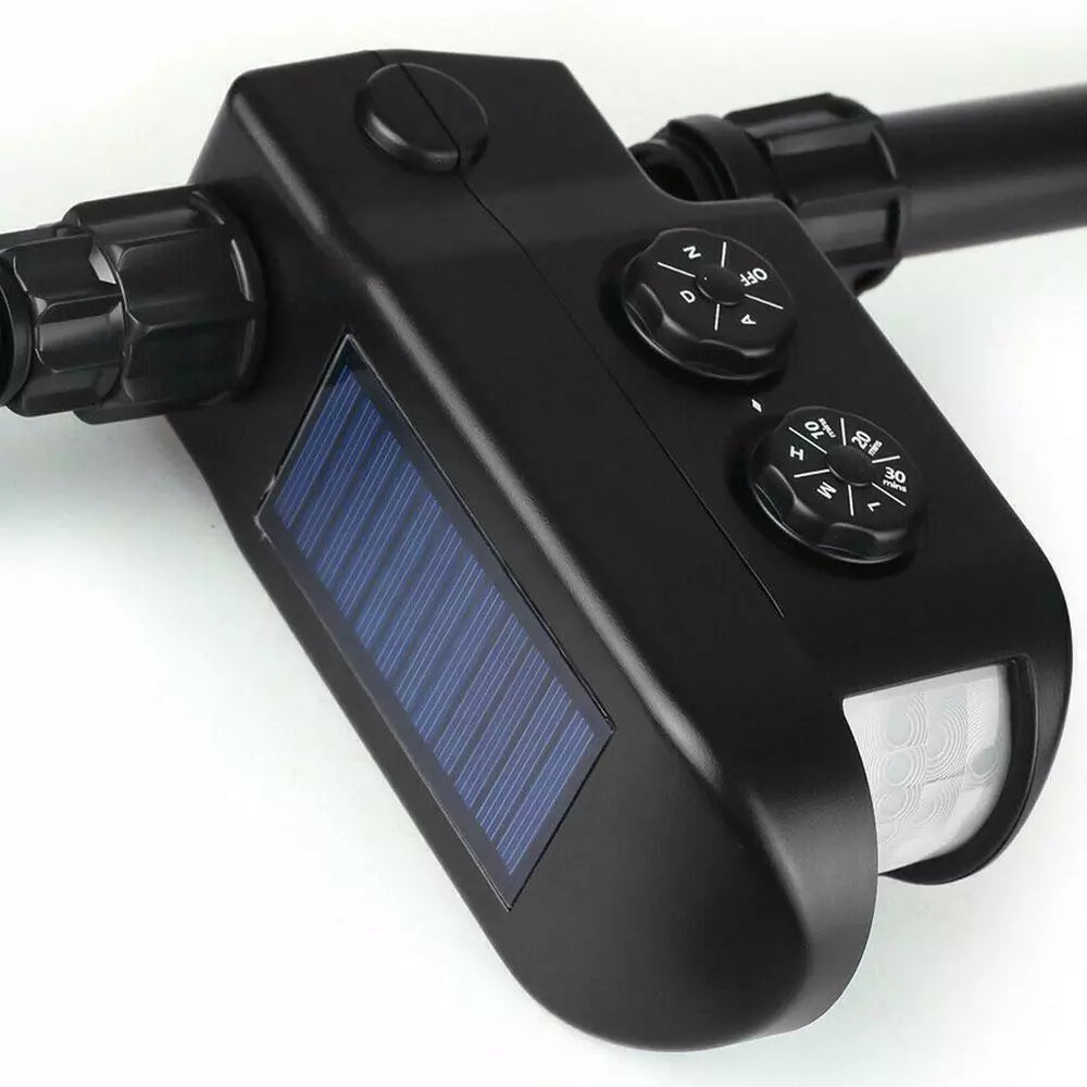 Adjustable Solar Garden Animal Repeller Water Sprinkler Sensor Motion Activated!