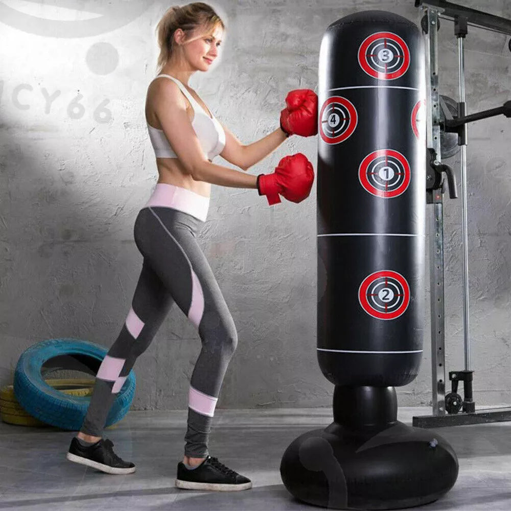 Heavy Punching Bag Boxing Free Standing Fitness MMA Fitness Training Equipment