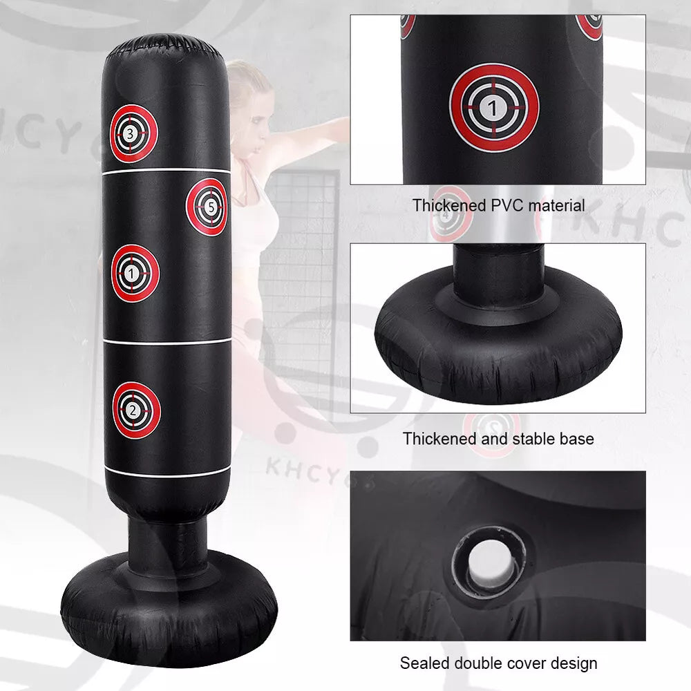 Heavy Punching Bag Boxing Free Standing Fitness MMA Fitness Training Equipment