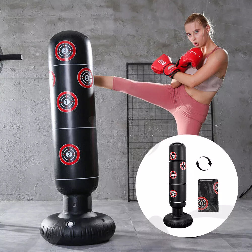 Heavy Punching Bag Boxing Free Standing Fitness MMA Fitness Training Equipment