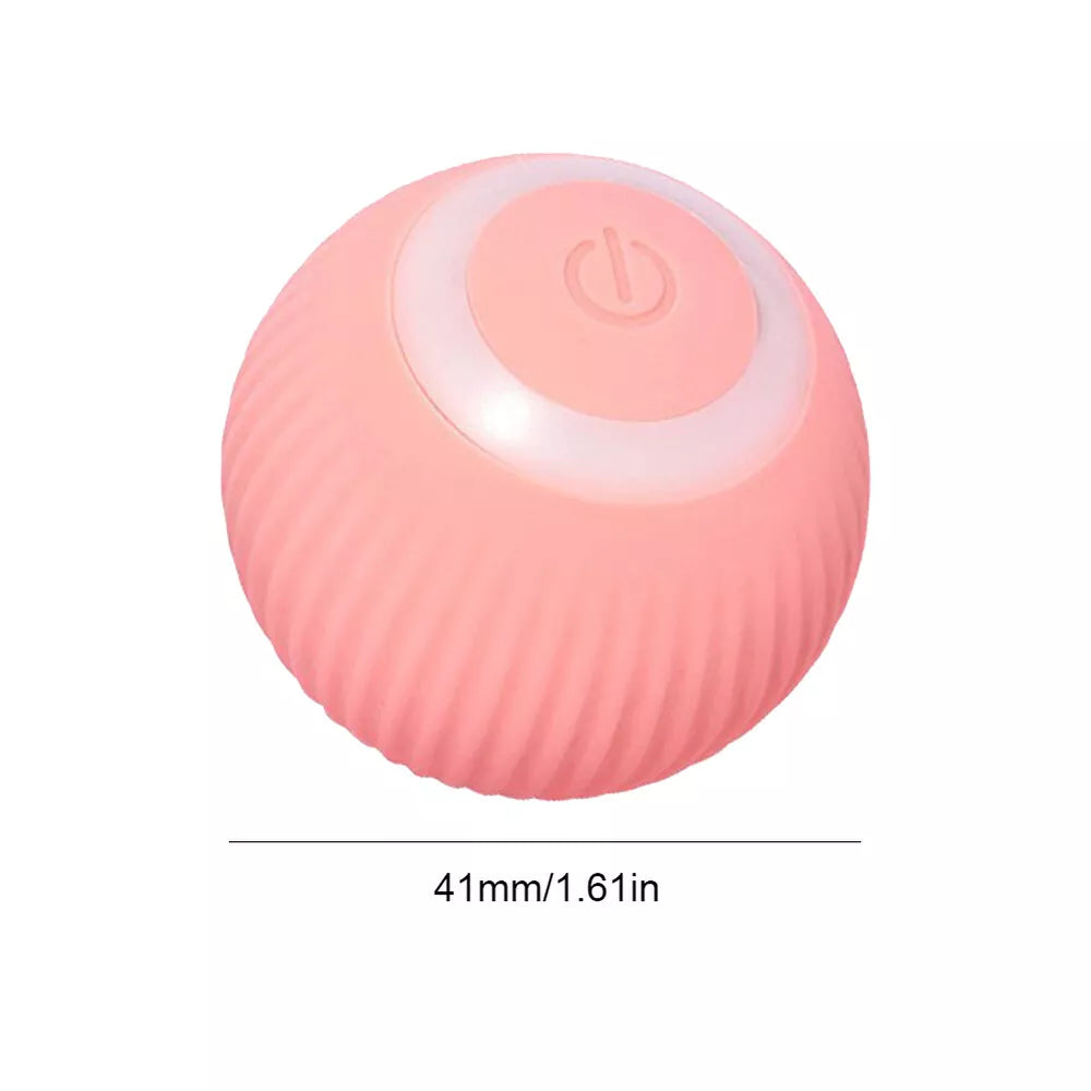 Pink Smart Interactive Cat Toy Ball Rotating Automatic Moving Cat Ball Recharge