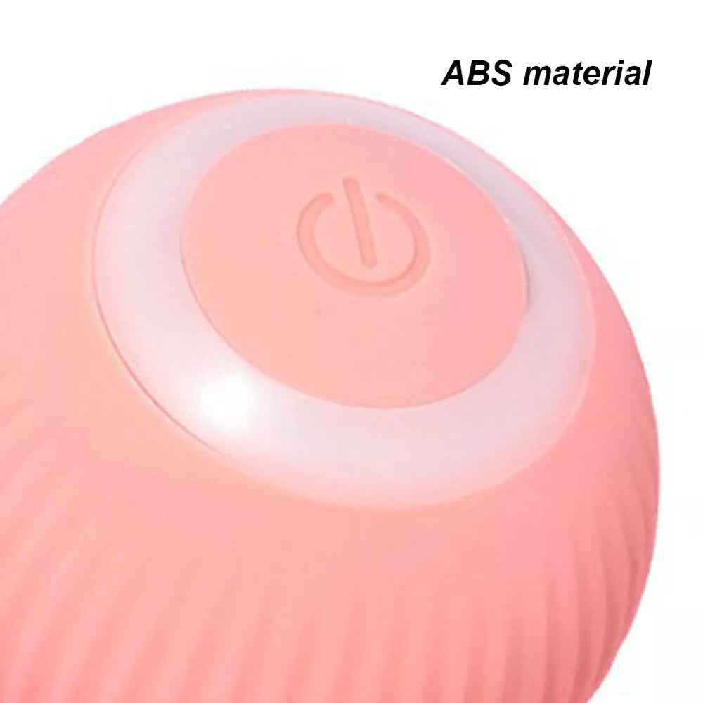 Pink Smart Interactive Cat Toy Ball Rotating Automatic Moving Cat Ball Recharge