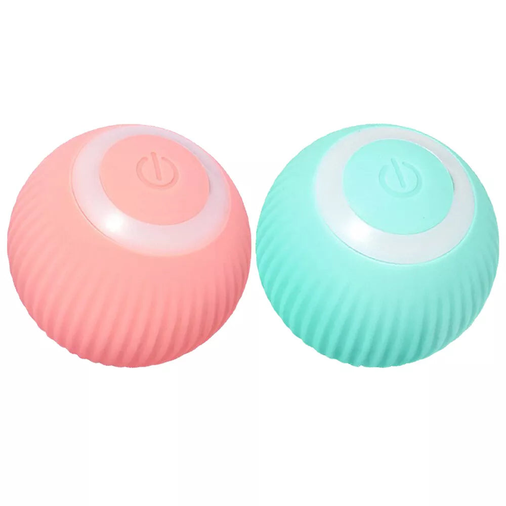 Pink Smart Interactive Cat Toy Ball Rotating Automatic Moving Cat Ball Recharge