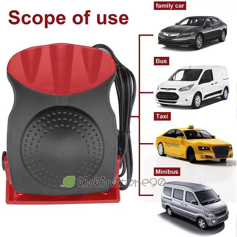 12V Ceramic Heater Hot/Cooling Fan Windscreen Window Demister For Car USA