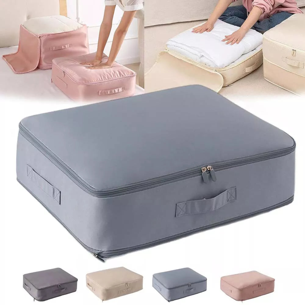 Ultra Space Saving Self Compression Organizer, Bedroom Clothes Storage Bags