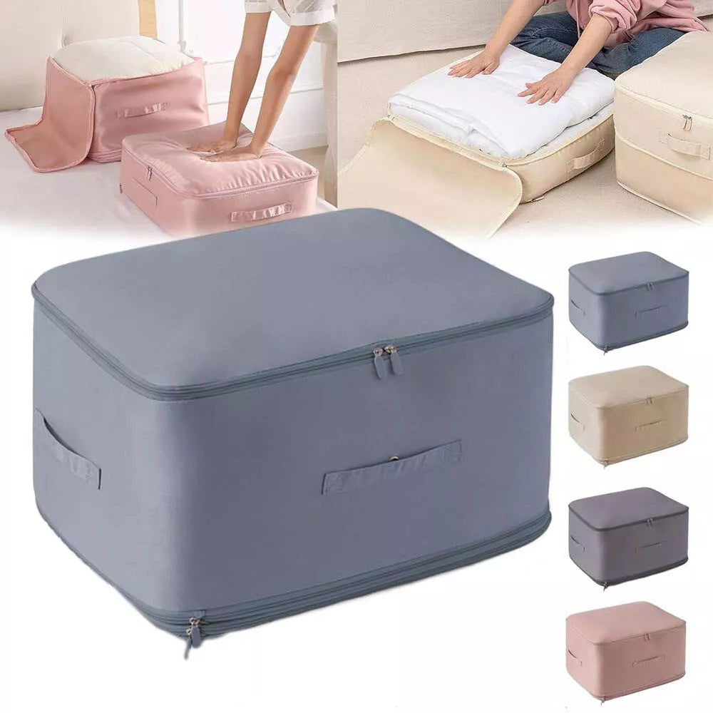 Ultra Space Saving Self Compression Organizer, Bedroom Clothes Storage Bags