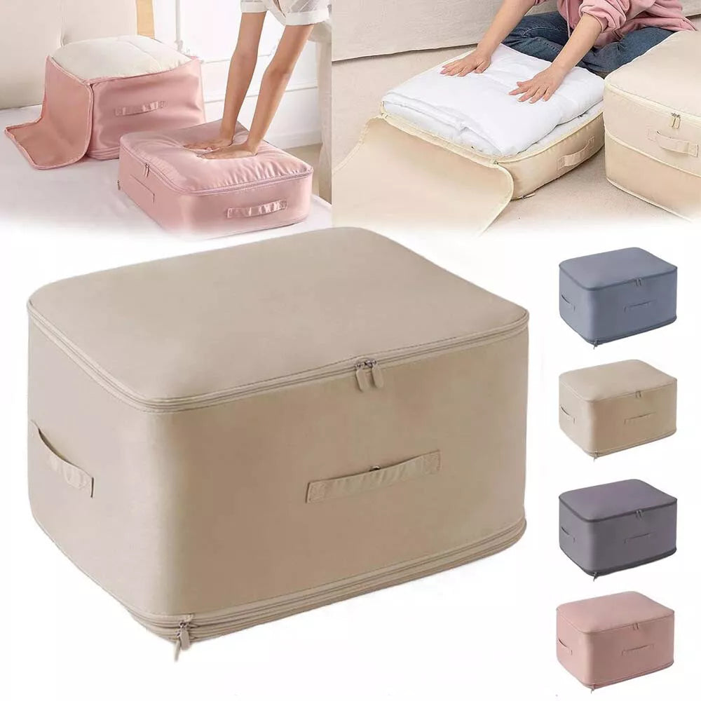 Ultra Space Saving Self Compression Organizer, Bedroom Clothes Storage Bags