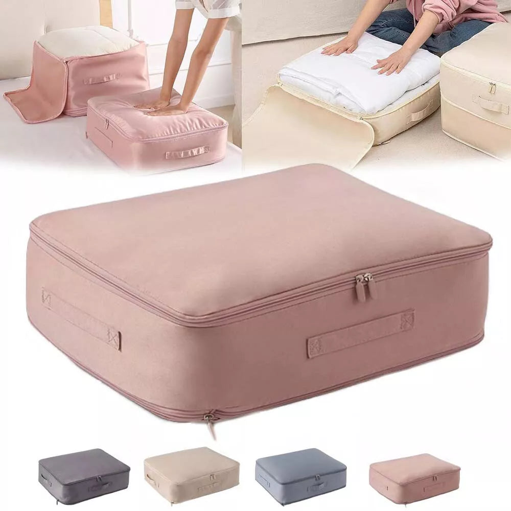 Ultra Space Saving Self Compression Organizer, Bedroom Clothes Storage Bags