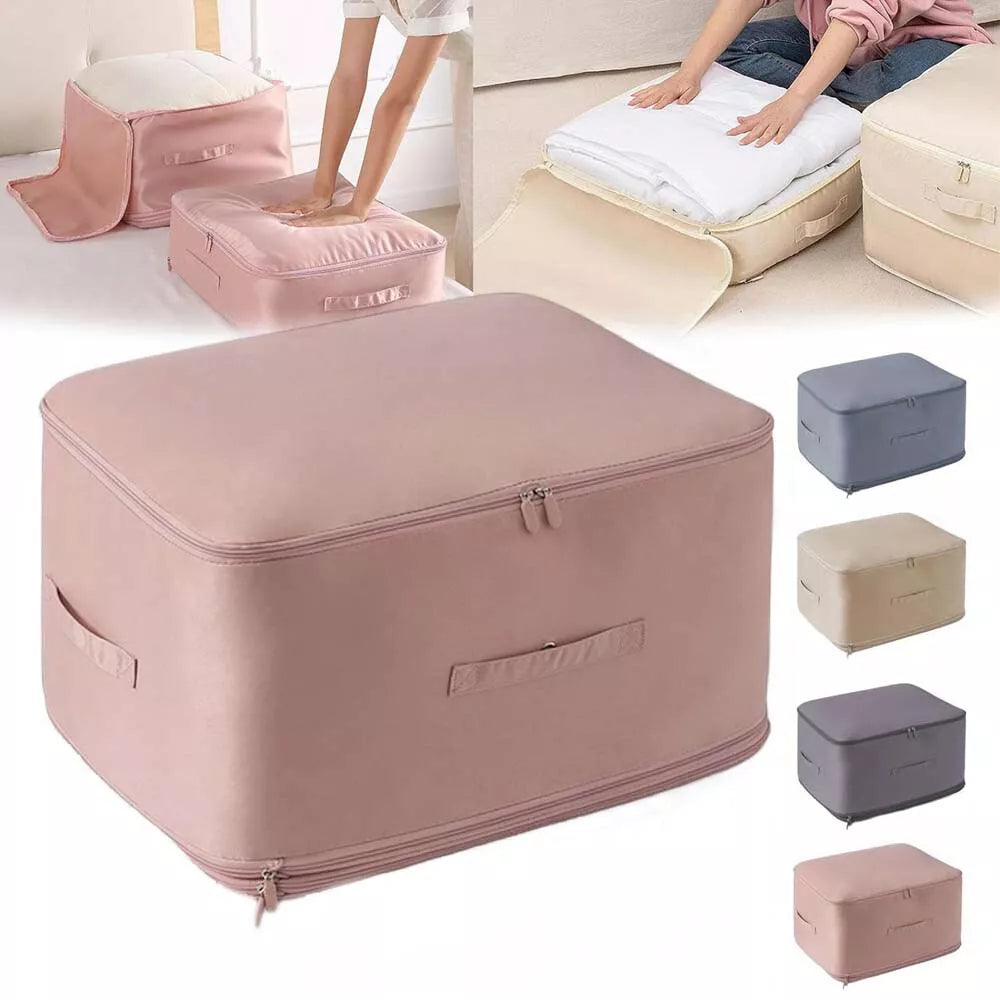 Ultra Space Saving Self Compression Organizer, Bedroom Clothes Storage Bags