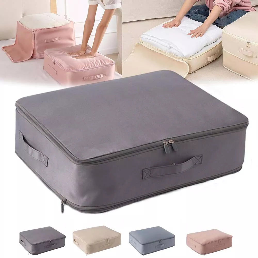 Ultra Space Saving Self Compression Organizer, Bedroom Clothes Storage Bags