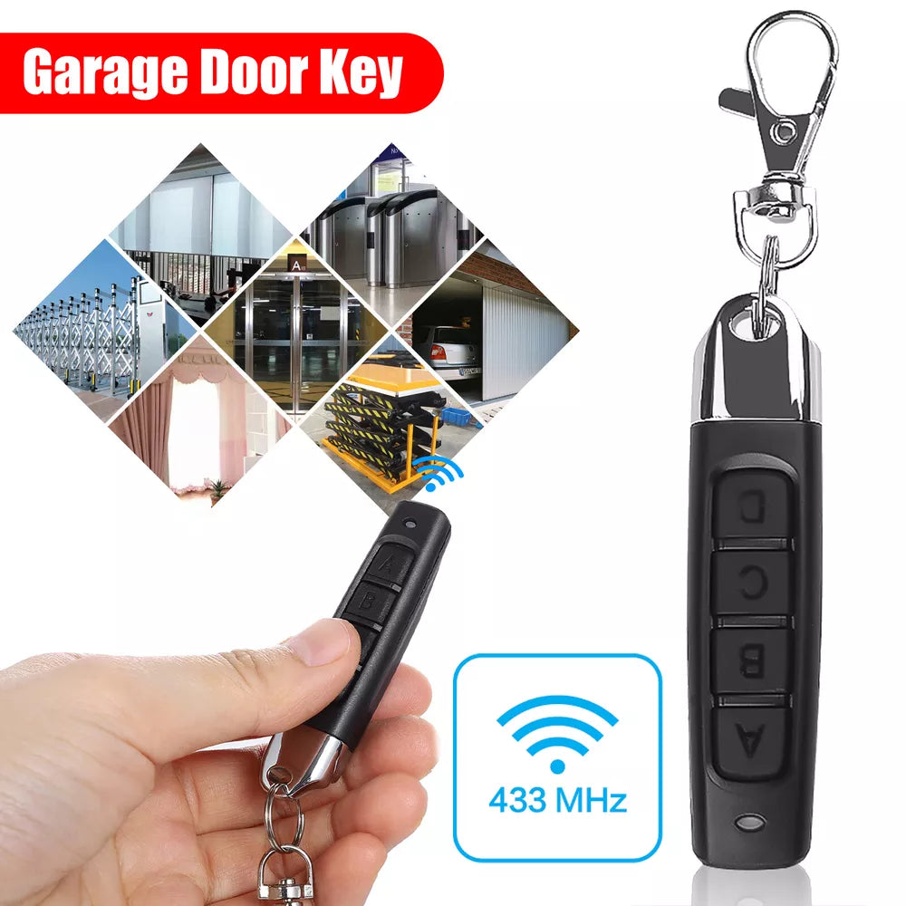 Universal 433MHz Electric Cloning Remote Control Key Fob For Gate Garage Door US