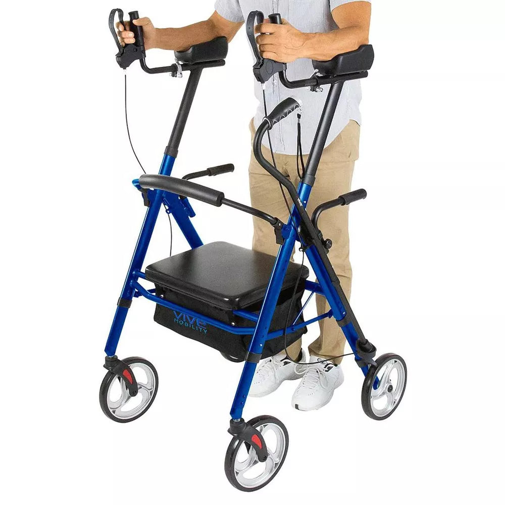 Upright Walker Rollator Walker Stand Up Rolling Walker Walking Medical Aid USA