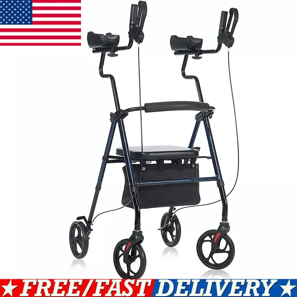 Upright Walker Rollator Walker Stand Up Rolling Walker Walking Medical Aid USA