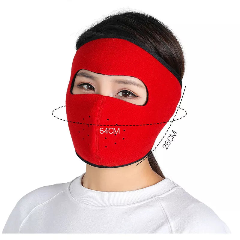 Winter Warm Fleece Face Mask Balaclava Breathable Ski Windproof Motorcycle Mask