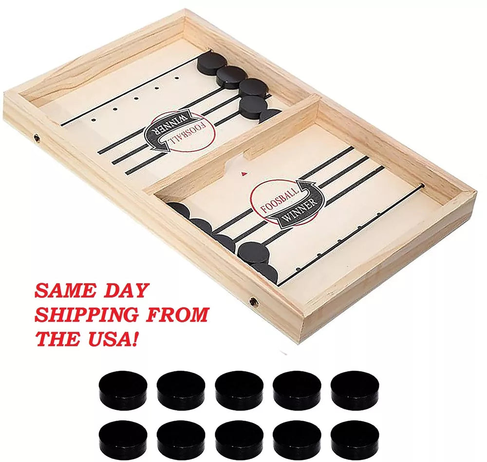 Wood Foosball Winner Board Game - Table Desktop Best Battle Board NEW FAST SHIP!