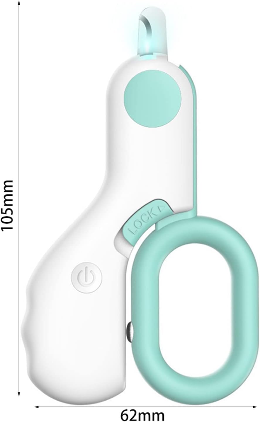 Mini Pet Nail Clippers With LED Light For Dogs Cats Claw Scissors Grooming Tool