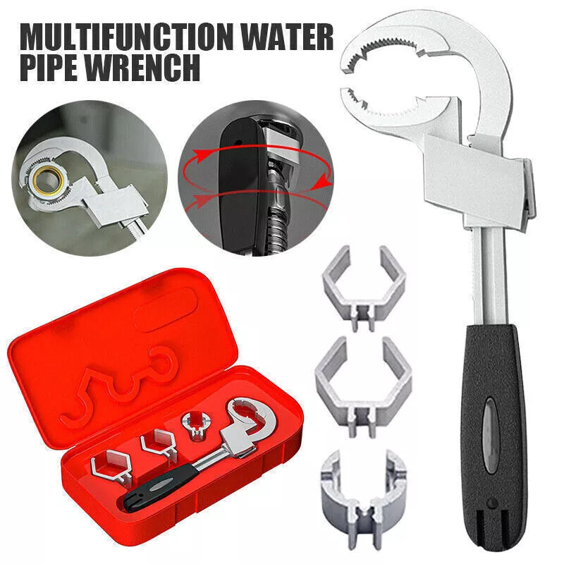 Adjustable Multifunction Double-ended Wrench Large Opening For Water Pipe Repair