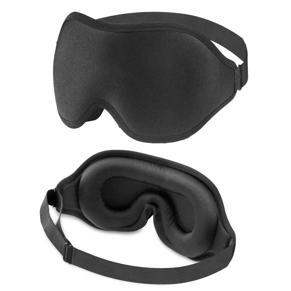 3D Travel Silk Eye Mask Sleeping Soft Padded Shade Cover Rest Relax Blindfold