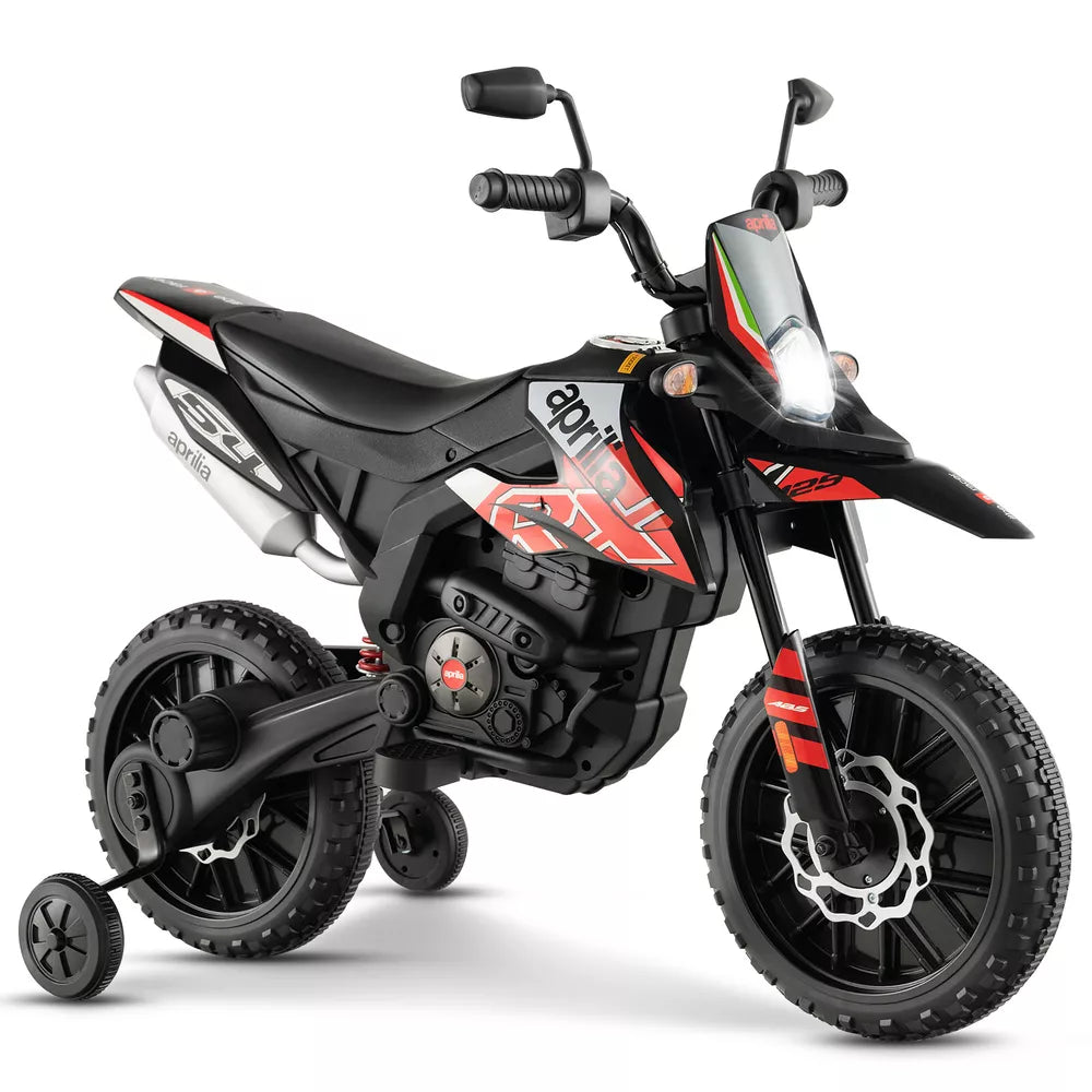 12V Licensed Aprilia Kids Ride On Motorcycle Electric Dirt Bike w/ Light & Music