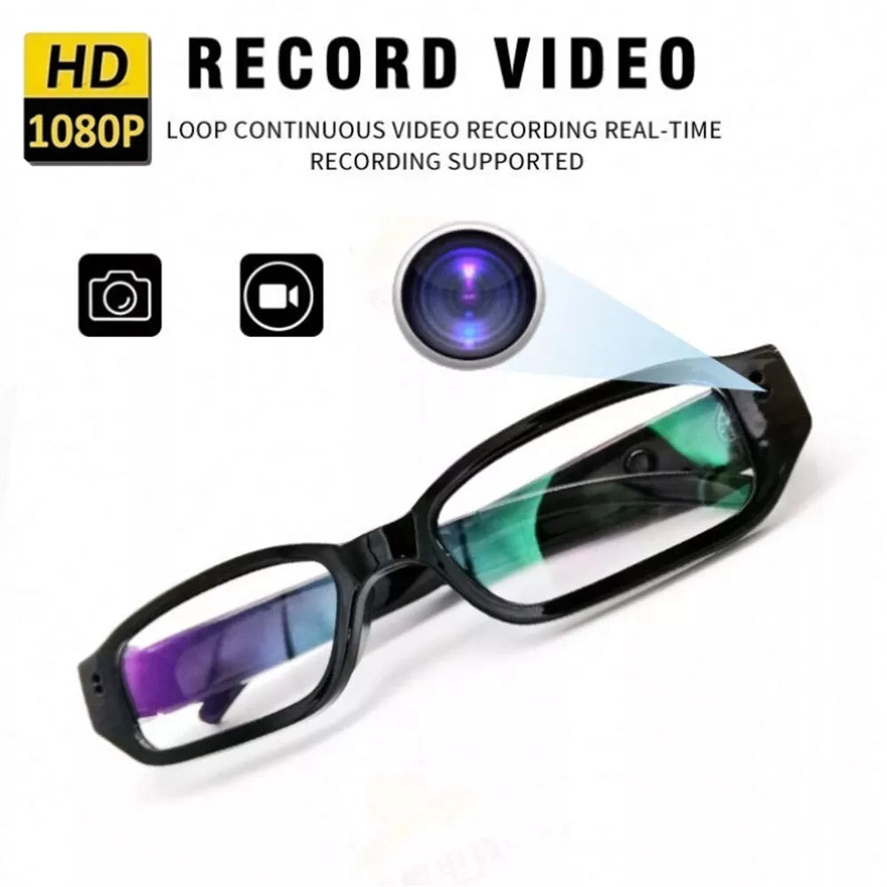 HD 1080P Video Camera Recorder Camera Glasses Mini DVR Sports Running Eyeglass