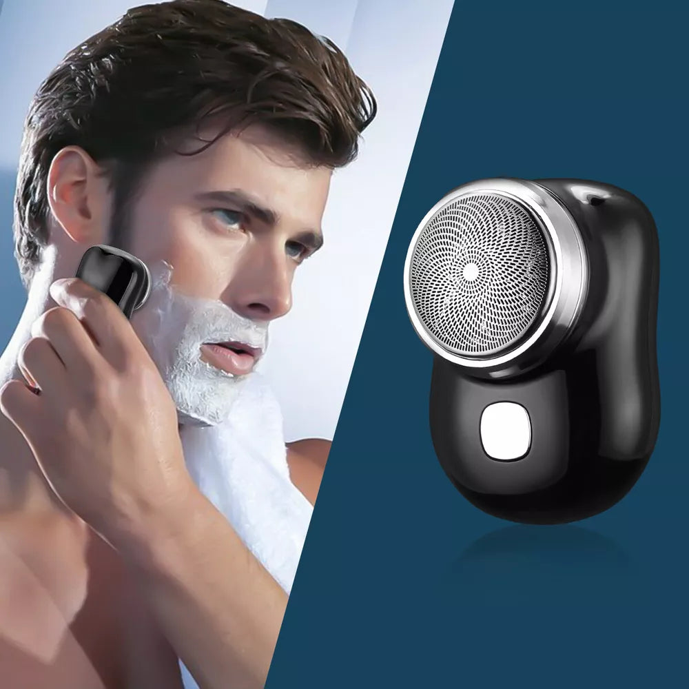 Portable Electric Razor Mini-Shave for Men USB Rechargeable Shaver Travel Home