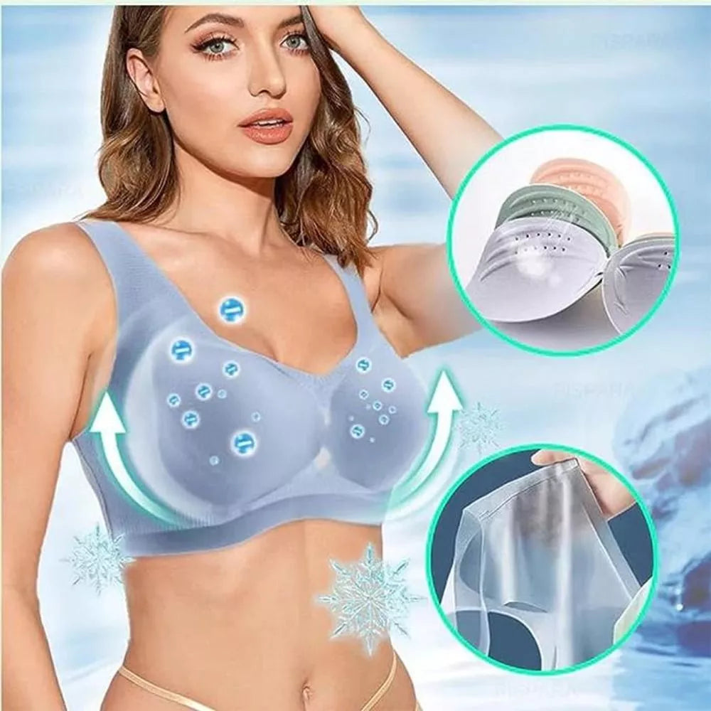 Ice Silk Fabric Ice Silk Lifting Bra Ultra Thin Ice Silk Bra Daily Wear