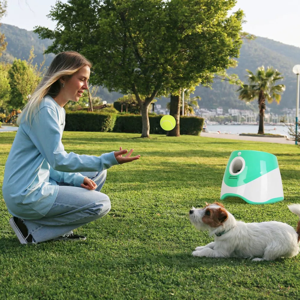 Dog Ball Launcher Automatic Pet Play Toys Ball Thrower Fetch Machine Dogs Toys