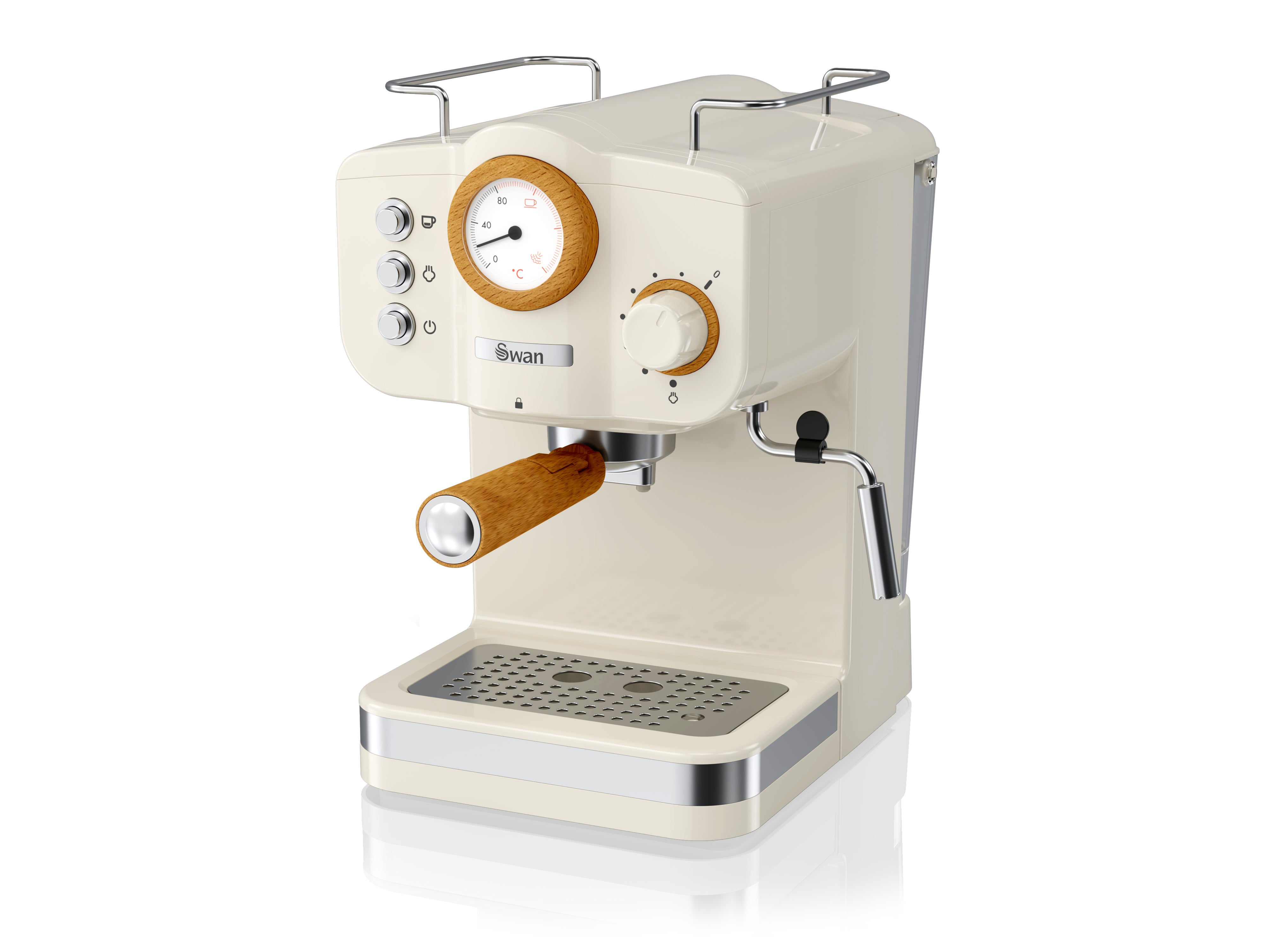 Swan Coffee Machine Nordic Pump Espresso - 1.2 Liter - 15 Bars - Drip Tray - NEW