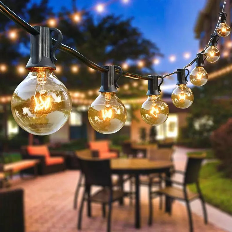 Outdoor String Lights For Patio Wedding Backyard Party Garden Porch Decoration