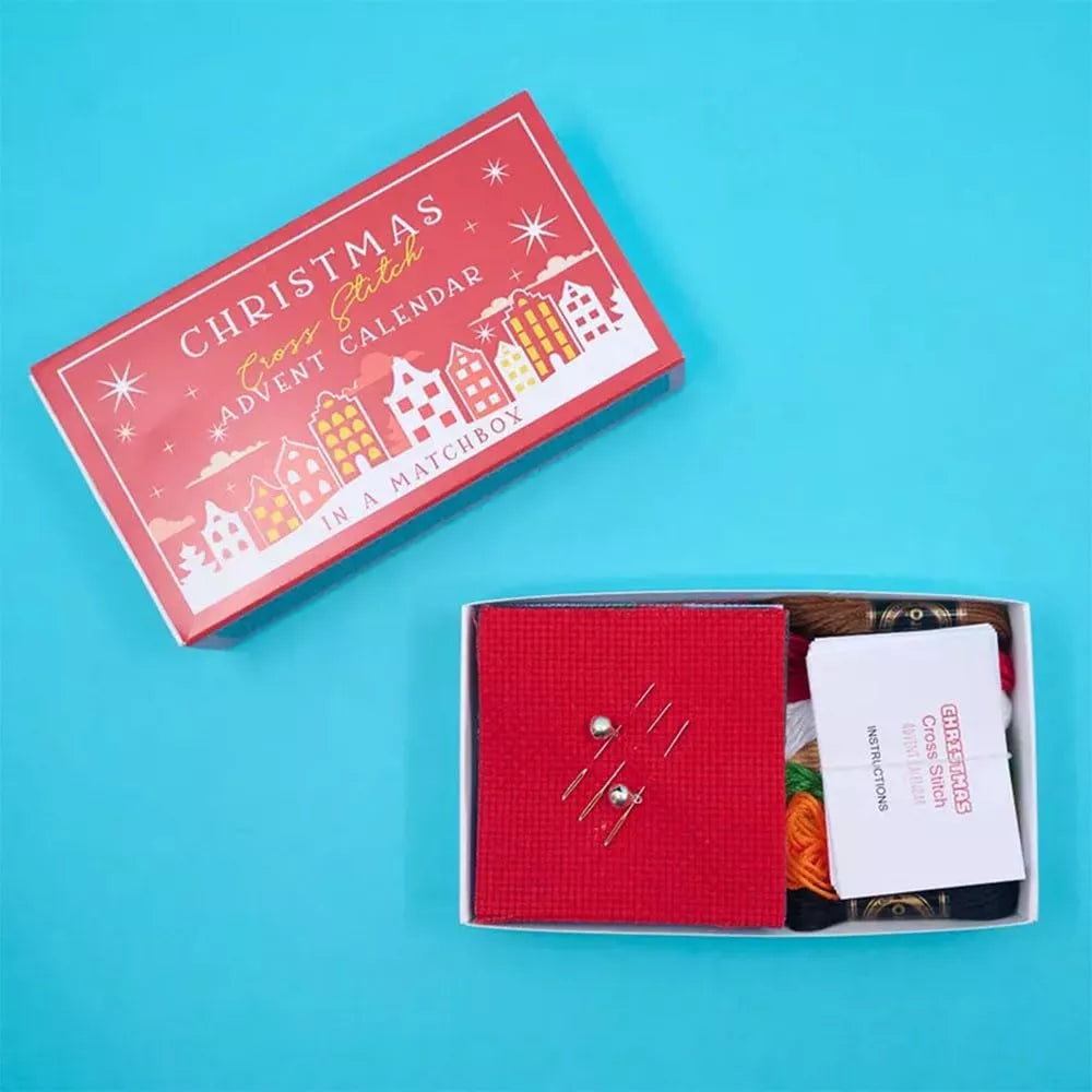 Christmas Cross Stitch Advent Calendar Countdown Advent Calendar Embroidery Kit~