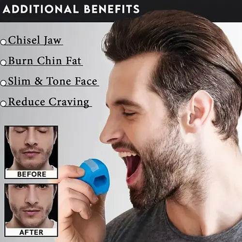 NEW 3PCS Jawline Exerciser Mouth Exercise Fitness Ball Neck Face Jaw Trainer