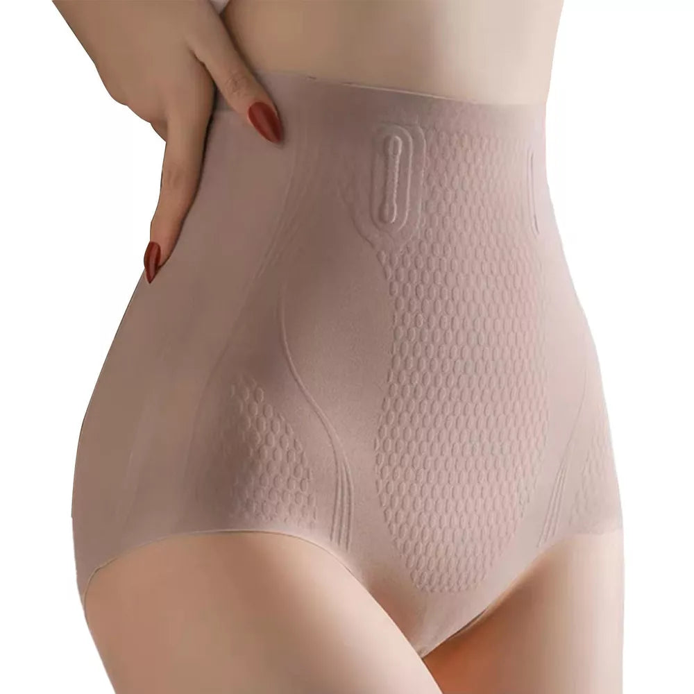 Tummy Control Underwear Body Shaper High Waisted Shaping Panties Ice Silk