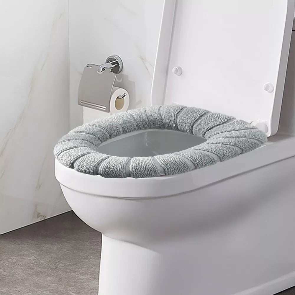 Soft Bathroom Toilet Seat Cover Pad Cushion Closestool Warmer Cover Mat Washable