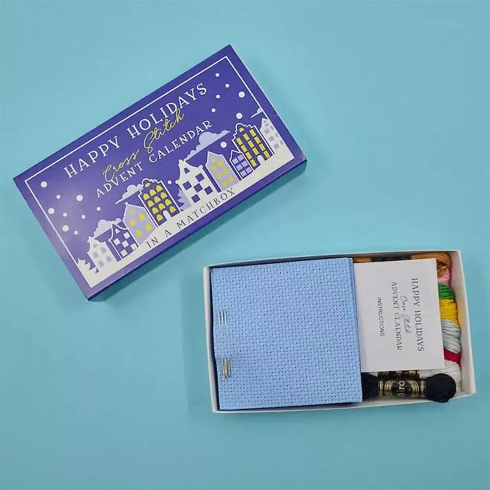 Christmas Cross Stitch Advent Calendar Countdown Advent Calendar Embroidery Kit~