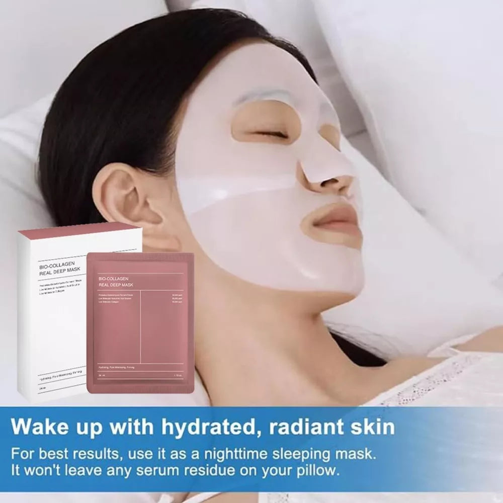 4Box Bio-Collagen Real Deep Mask By BIODANCE | Hydrating Overnight Mask 4pcs/box