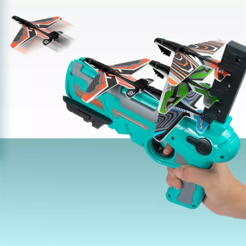 Airplane Launcher Airplane Toys For Kids Toy Plane Catapult Gun Shooting Outdoor