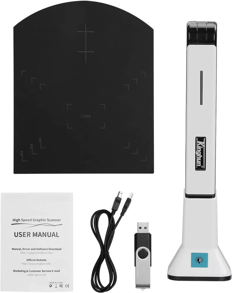 Document Camera for Teachers, 8MP High Definition USB Portable Scanner with Real